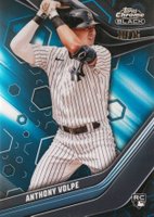 2023 Topps Chrome Black #76 Anthony Volpe Blue Baseball Card
