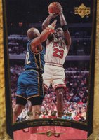 1998 Upper Deck Encore #111 Michael Jordan Gold F/X Basketball Card
