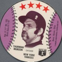 1976 Dairy Isle Discs # Thurman Munson Baseball Card