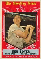 1959 Topps #557 Ken Boyer All-Star Baseball Card