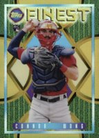 2022 Topps Finest Flashbacks #176 Connor Wong Gold Refractor Baseball Card