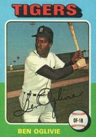 1975 Topps Mini #344 Ben Oglivie Baseball Card