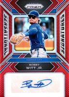 2024 Panini Prizm Sensational Signatures #SSBWJ Bobby Witt Jr. Red Prizm Baseball Card