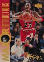 1995 Upper Deck #341 Michael Jordan Electric Court Gold Basketball Card