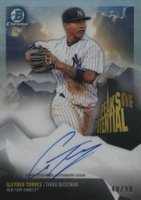 2018 Bowman Chrome Peaks of Potential Autographs #GT Gleyber Torres Baseball Card