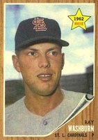 1962 Topps #19 Ray Washburn Baseball Card