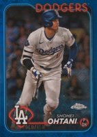 2024 Topps Chrome Logofractor Edition #1 Shohei Ohtani Blue Refractor Baseball Card