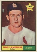 1961 Topps #338 Don Landrum Baseball Card