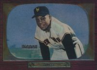 1997 Topps Willie Mays Finest #6 1955 Bowman Reprint Baseball Card