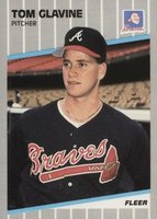 1989 Fleer #591 Tom Glavine Baseball Card