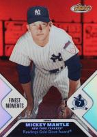 2006 Finest Mantle Finest Moments #5 Mickey Mantle Refractor Baseball Card