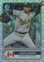 2020 Bowman Chrome Mega Box Spanning the Globe #STGJL Jesus Luzardo Baseball Card