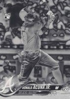 2018 Topps Update #US250 Ronald Acuna Jr. At-Bat in Blue Jersey-Negative Baseball Card