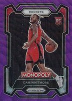 2023 Panini Prizm Monopoly #31 Cam Whitmore Purple Basketball Card