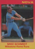 1988 Star Nova Edition #134 Mike Schmidt Milestone Home Runs Baseball Card
