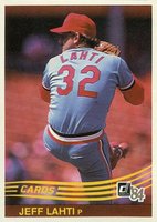 1984 Donruss #327 Jeff Lahti Baseball Card
