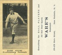 1916 Wares #1 Babe Adams Baseball Card