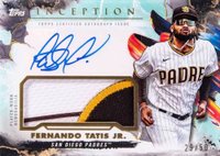 2023 Topps Inception Inception Autograph Patch #IAPFT Fernando Tatis Jr. Aqua Baseball Card