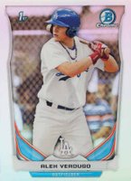2014 Bowman Draft Picks #CDP59 Alex Verdugo Chrome-Refractor Baseball Card