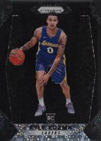 2017 Panini Prizm #283 Kyle Kuzma Fast Break Prizm-Black 1/1 Basketball Card