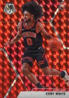 2019 Panini Mosaic #211 Coby White Red Mosaic Basketball Card