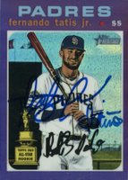 2020 Topps Heritage #437 Fernando Tatis Jr. Chrome-Purple Refractor Baseball Card