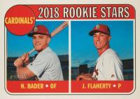 2018 Topps Heritage  #136 Harrison Bader/Jack Flaherty Baseball Card