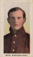 1910 Sporting Life # Warren Miller Washington Baseball Card