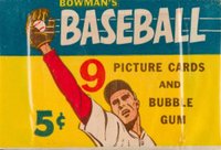 1955 Bowman #WP Wax Pack 5 Cent Baseball Card
