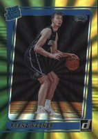 2021 Panini Donruss #235 Franz Wagner Holo Green/Yellow Laser Basketball Card