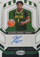2022 Panini Chronicles Draft Picks Certified College Roll Call Autographs #CRCKGE Keyonte George Basketball Card