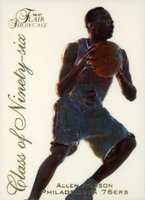 1996 Flair Showcase Class of '96 #10 Allen Iverson Basketball Card