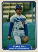 1982 Fleer #21 Steve Sax Baseball Card