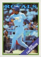 1988 Topps #750 Bo Jackson Baseball Card