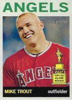 2013 Topps Heritage  #430 Mike Trout No Hat Baseball Card