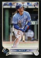 2022 Topps Update #US100 Bobby Witt Jr. Black Baseball Card