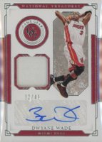 2020 Panini National Treasures Game Gear Autographs #DYW Dwyane Wade Basketball Card