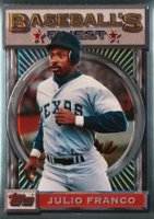 1993 Finest #161 Julio Franco Baseball Card
