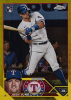 2023 Topps Chrome Logofractor Edition #93 Josh Jung Yellow Refractor Baseball Card