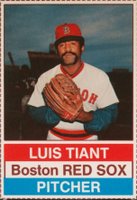 1976 Hostess #23 Luis Tiant Hand Cut Baseball Card