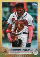 2022 Topps #200 Ronald Acuna Jr. Gold Foil Baseball Card