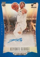 2023 Panini Prizm Deca Signatures #DSKEY Keyonte George Blue Prizm Basketball Card