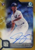 2022 Bowman Chrome Chrome Rookie Autographs #CRALG Luis Gil Gold Refractor Baseball Card