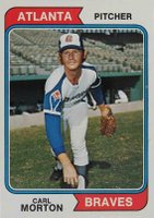 1974 Topps #244 Carl Morton Baseball Card