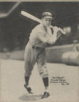 1934 Batter Up #105 Oswald Bluege Baseball Card