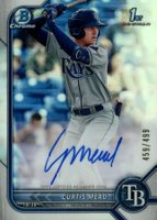 2022 Bowman Chrome Prospect Autographs #CPACM Curtis Mead Refractor Baseball Card