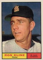 1961 Topps #127 Ron Kline Baseball Card