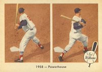 1959 Fleer Ted Williams #66 1958- Powerhouse Baseball Card