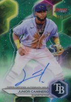 2023 Bowman's Best Best of 2023 Autographs #B23JCO Junior Caminero Green Baseball Card