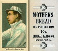 1916 Mothers' Bread # Eddie Plank ST. Louis Am. Baseball Card